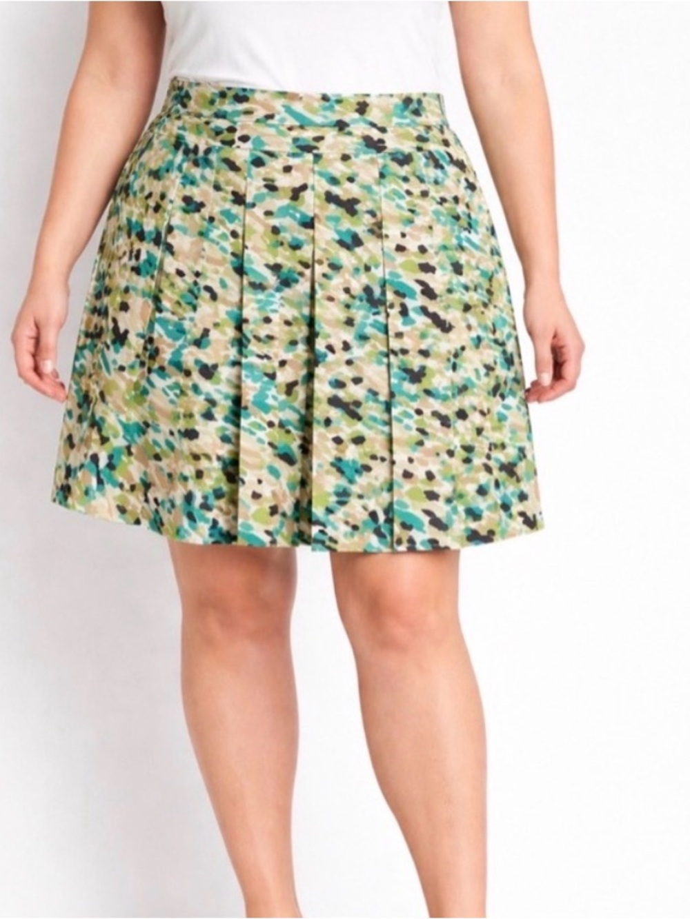 Chico’s Skort(US 14)Pleated A-Line Abstract Print Built-In Shorts Size 2.5(A489)
